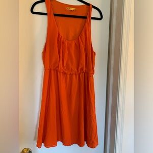 Alice & Olivia Orange Sleeveless Dress